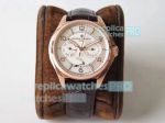 TW Factory Replica Vacheron Constantin Fiftysix Rose Gold Watch White Dial